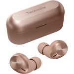 Technics EAH-AZ40M2 bezdrátová sluchátka do uší (Bluetooth Multipoint, MEMS mikrofon, Bluetooth, IPX4 voděodolná, 6mm ovladače), růžové zlato