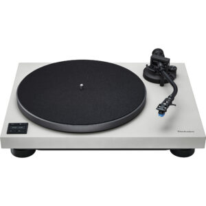 Technics SL-40CBT gramofon s přímým pohonem (Bluetooth, bezjádrový motor, kompaktní konstrukce, raménko ve tvaru S), šedý