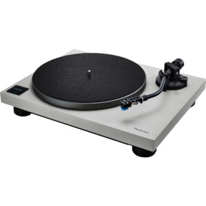 Technics SL-40CBT gramofon s přímým pohonem (Bluetooth, bezjádrový motor, kompaktní konstrukce, raménko ve tvaru S), šedý
