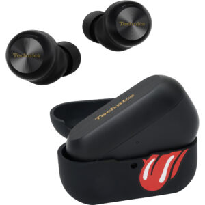 Technics EAH-AZ100 edice Rolling Stones, TWS špunty do uší s ANC (měnič Magnetic Fluid Driver, Voice Focus AI, Multipoint 3), černé