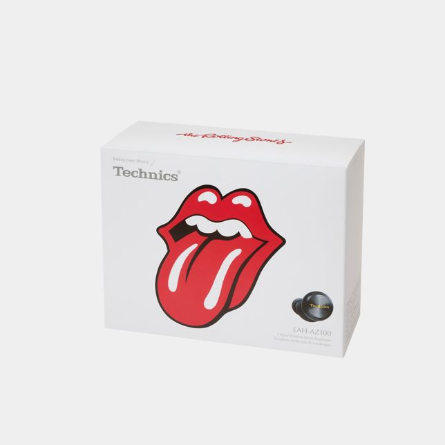 Technics EAH-AZ100E1K Technics EAH-AZ100 edice Rolling Stones, TWS špunty do uší s ANC (měnič Magnetic Fluid Driver, Voice Focus AI, Multipoint 3), černé 13 Balení bez plastů